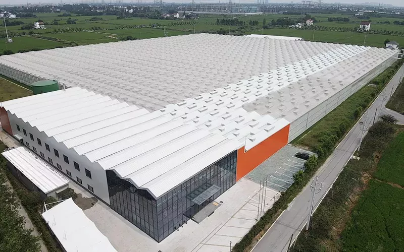 Glass CONSERVATORIUM amplectitur secans-Edge Technology ad Sustainable Agriculture